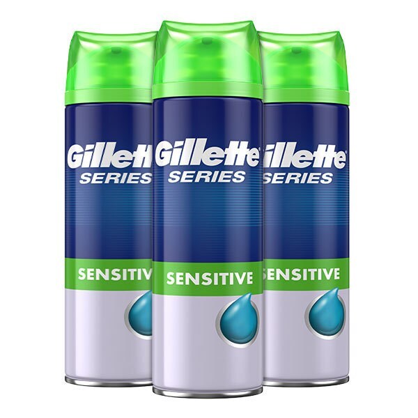 Gillette Sensitive Shaving Gel Refill Pack 200ml, UK version
