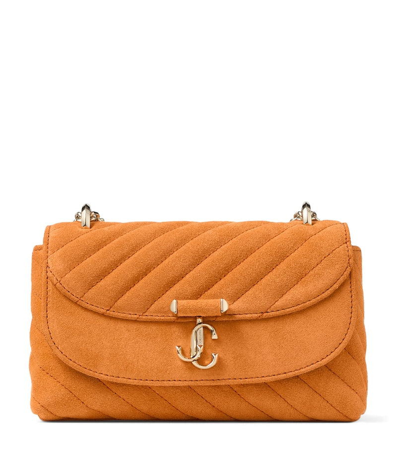 Jimmy Choo small quilted suede Curve cross-body bag, UK version