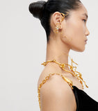 Schiaparelli rhinestone embellished vine earrings, UK version