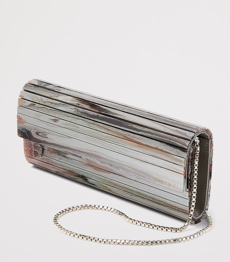 Jimmy Choo Sweetie clutch bag with panelled design - British product
