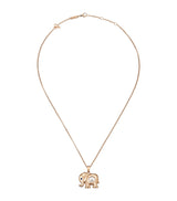 Harrods Chopard Rose Gold and Diamond Happy Diamonds Elephant Necklace- Buy online at McGrocer
