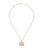 Chopard rose gold Happy Diamonds elephant necklace - British product