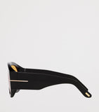 TOM FORD aviator sunglasses orange tint acetate frame, imported from the UK