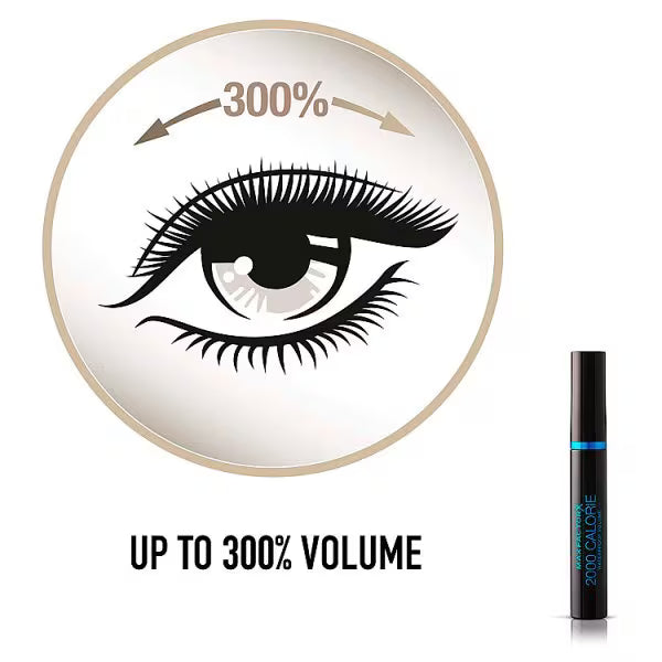 Max Factor 2000 Calorie Waterproof Mascara Black, imported from the UK