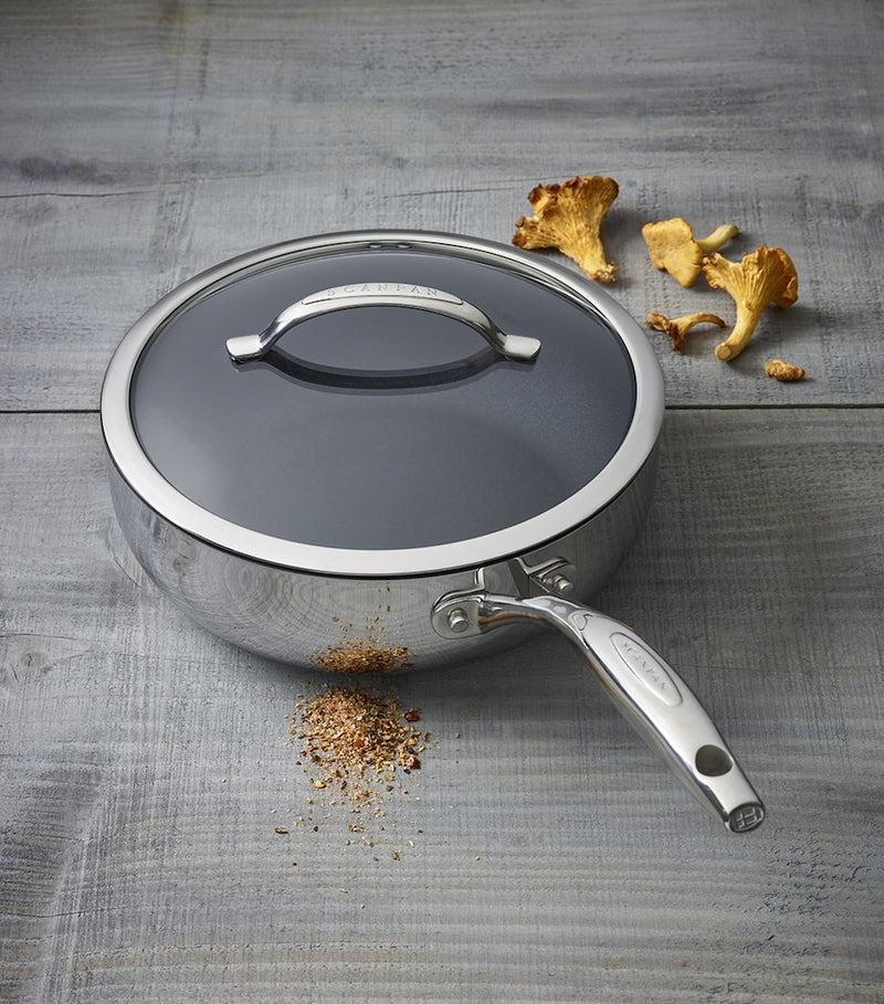 Scanpan HaptIQ deep sauté pan 26cm with lid - British product