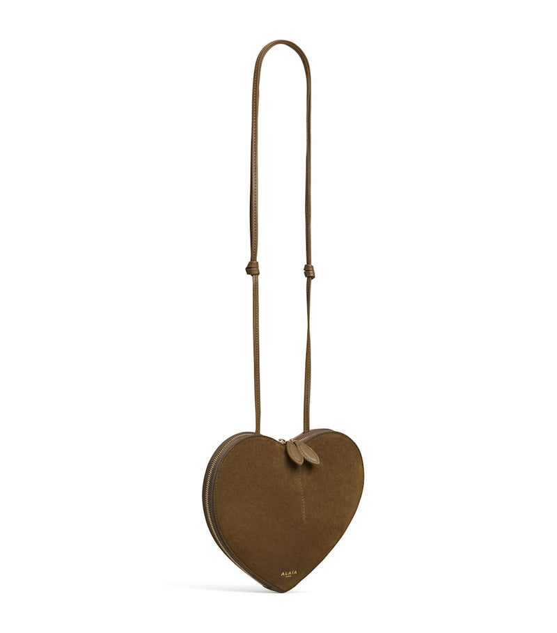 Alaïa Mini Suede Le Coeur shoulder bag (British brand)