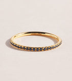 Anita Ko yellow gold sapphire eternity ring (British brand)