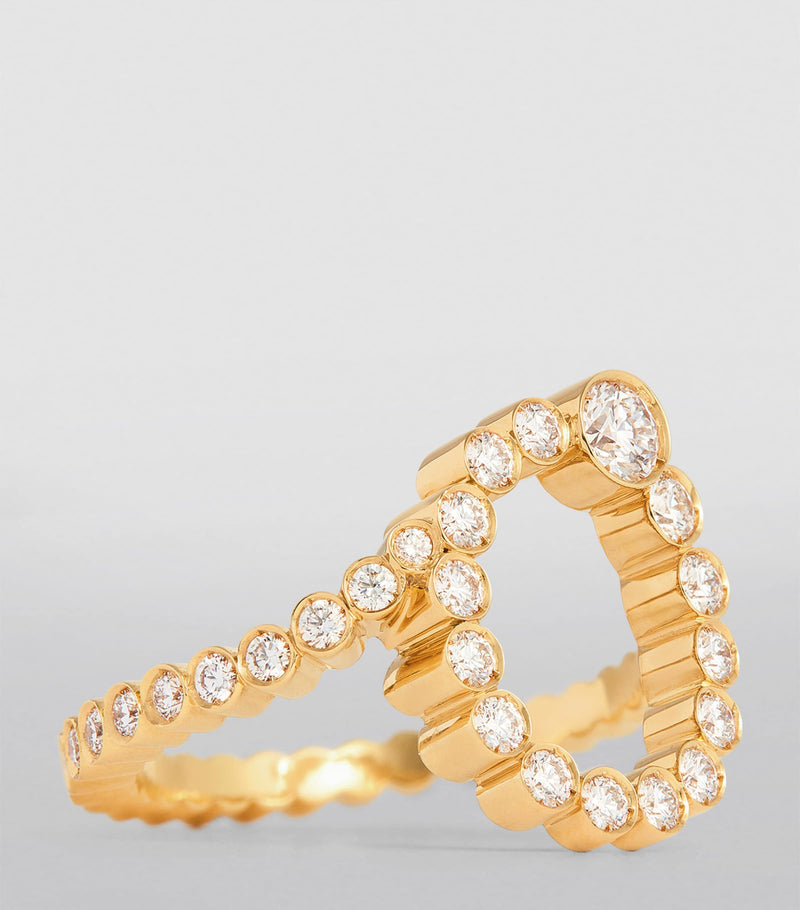 Sophie Bille Brahe Ensemble O ring yellow gold diamond, UK version