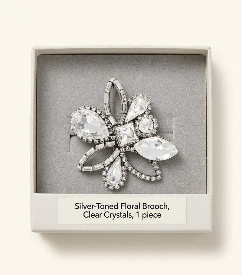 McQueen Chandelier Brooch with crystal embellishments - British product