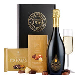 Spicers of Hythe Prosecco and chocolates hamper gift set, imported from the UK
