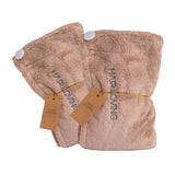 Hair Loving brown towel wraps Pack of Two imported from the UK