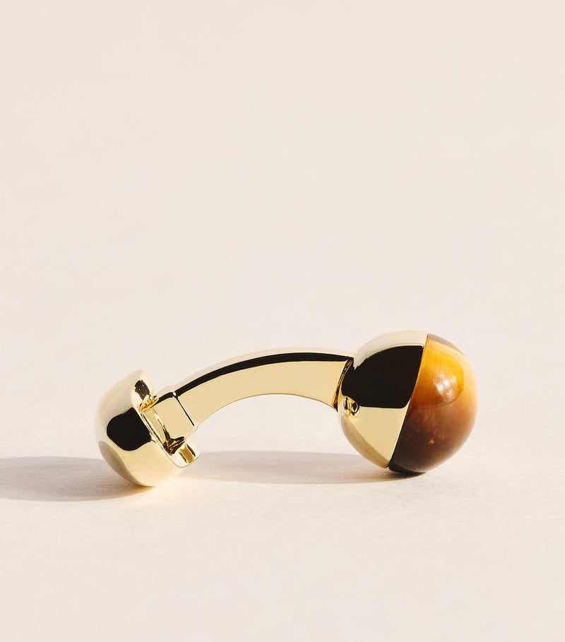 Babette Wasserman Chakra Power Orb Tigers Eye cufflinks - British product