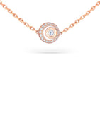 David Morris rose gold chain necklace (British brand)