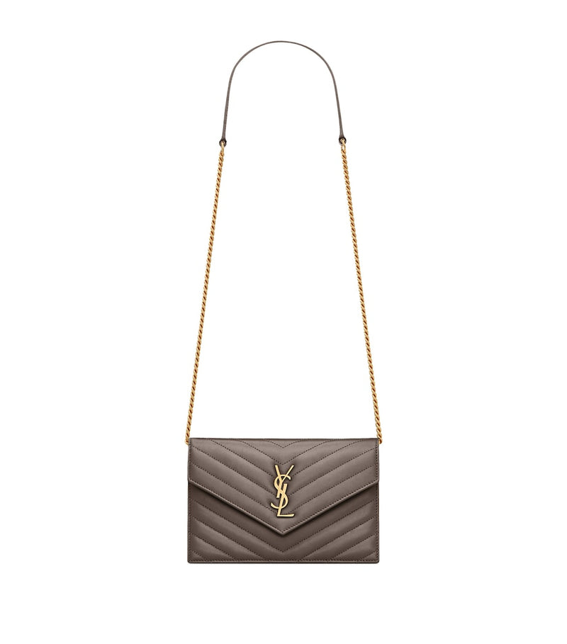Saint Laurent calfskin envelope chain wallet - British product