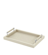 Harrods Leather Woven Serving Tray 46cm x 31cm- Buy online at McGrocer