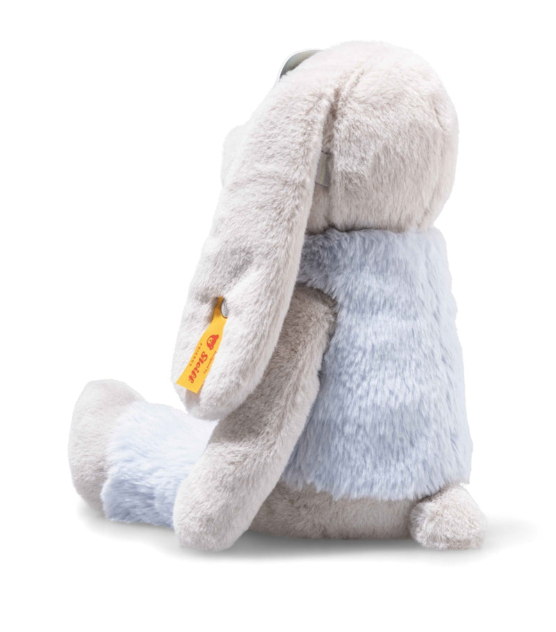 Steiff Hoppie Rabbit plush toy in ski outfit 30cm, imported from the UK