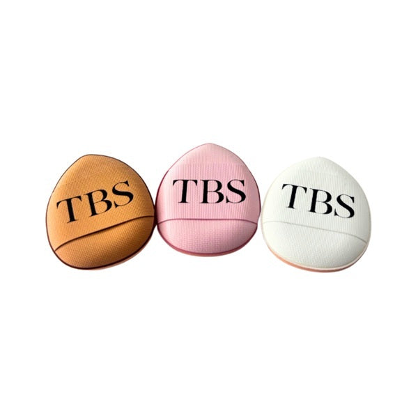 TBS Mini Powder Puffs 3 Pack, imported from the UK