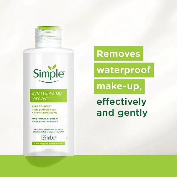 Simple Kind to Skin Eye Make-Up Remover 125ml (British brand)