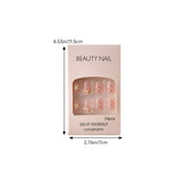 Livingandhome press on nails mixed decorated set 312pcs, imported from the UK