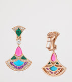 Bvlgari Divas Dream drop earrings rose gold (British brand)