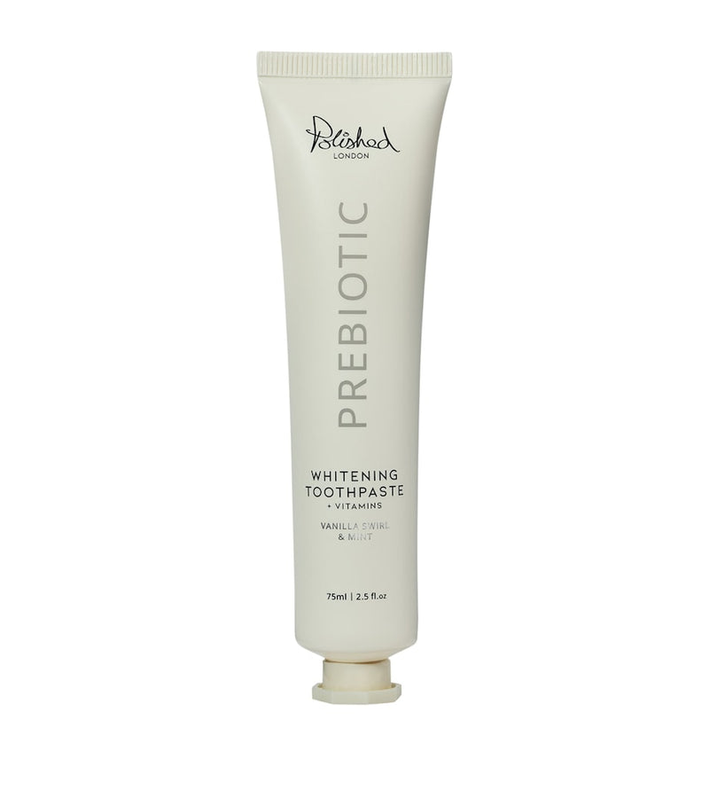 Polished London vanilla prebiotic whitening toothpaste 75ml, imported from the UK