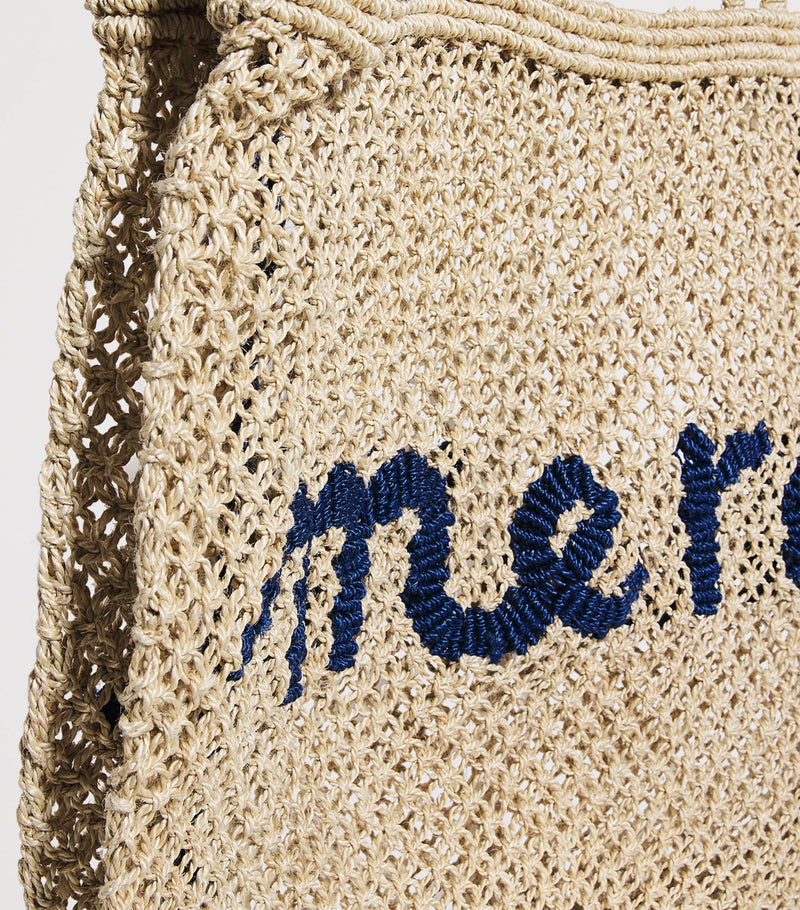 The Jacksons large jute Merci tote bag, imported from the UK