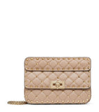 Valentino Garavani Small Rockstud Spike top-handle bag quilted lambskin (British brand)