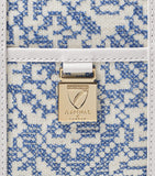 Aspinal of London canvas raffia Henley tote bag, imported from the UK