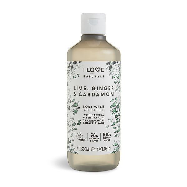 I Love Naturals Lime Ginger Cardamom Body Wash 500ml - British product