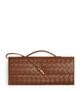 Harrods Bottega Veneta Leather Andiamo Clutch Bag- Buy online at McGrocer