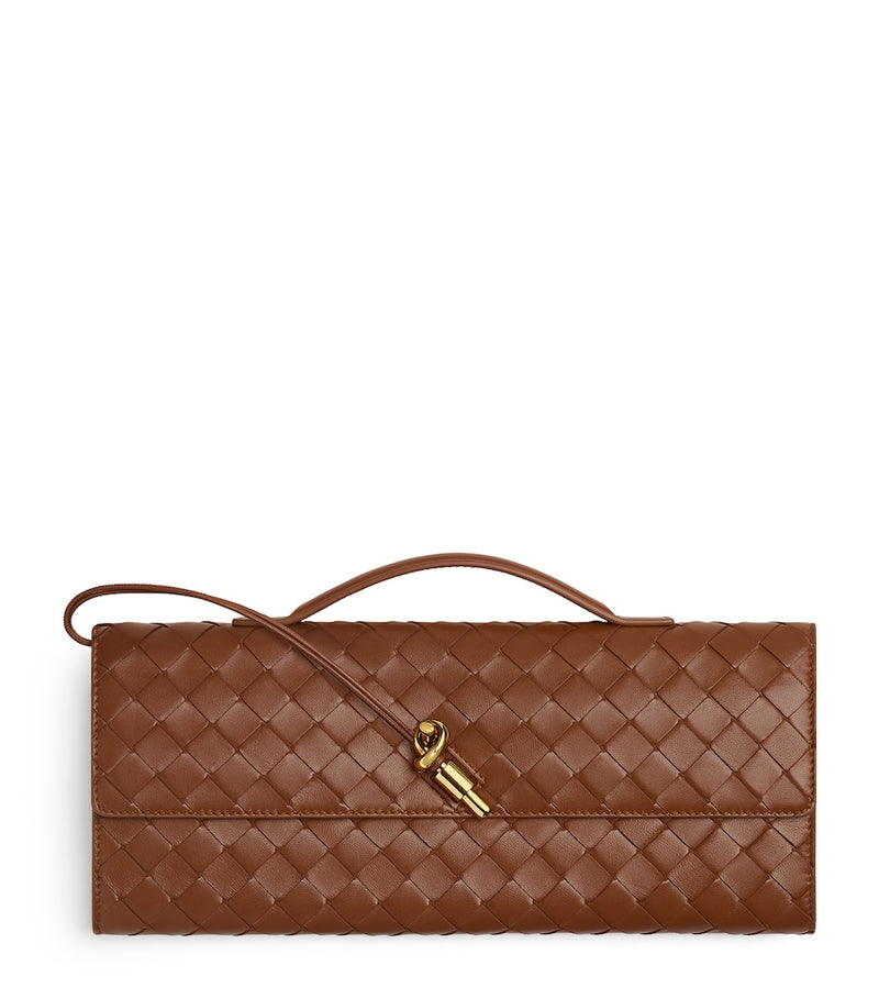 Bottega Veneta Andiamo leather clutch bag - British product