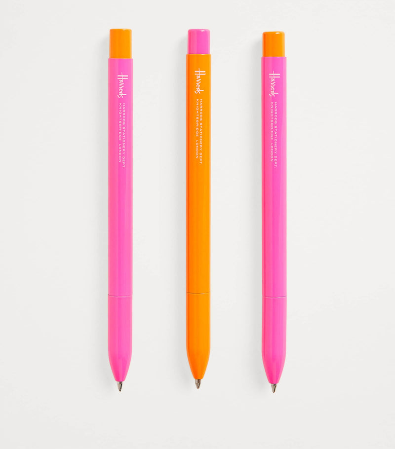 Harrods ballpoint pen set with logo, 3 pieces, UK version