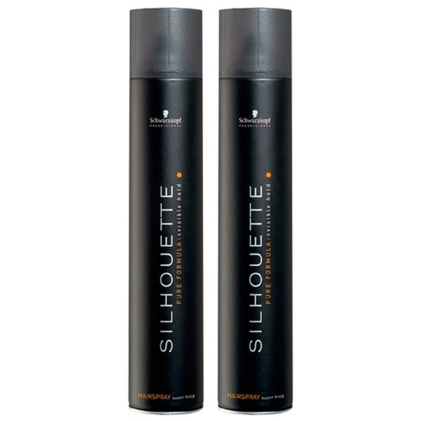 Silhouette Super Hold Hairspray Double 500ml (British brand)