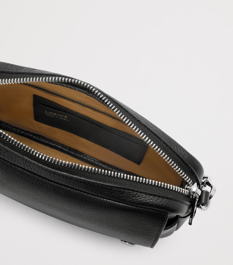 LOEWE Small Leather Pebble messenger bag 20cm, imported from the UK