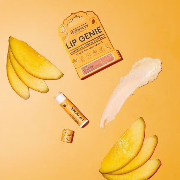 Delhicious Lip Genie Mango Lassi Lip Balm 4.25g - British product