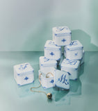 Royal Copenhagen Alphabet bonbonniere hand-painted porcelain, UK version