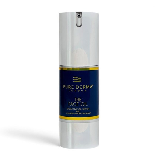 Pure Derma London natural anti-ageing face oil 30ml, UK version