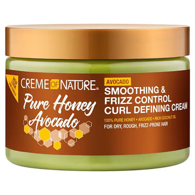 Superdrug Creme of Nature Pure Honey Avocado Smoothing Curl Defining Cream 326g- Buy online at McGrocer