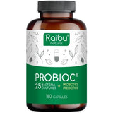 Superdrug RAIBU Probiotics with 25 Bacterial Cultures Probiotic Capsules 180 caps- Buy online at McGrocer