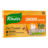 Knorr chicken stock cube for broths, British product