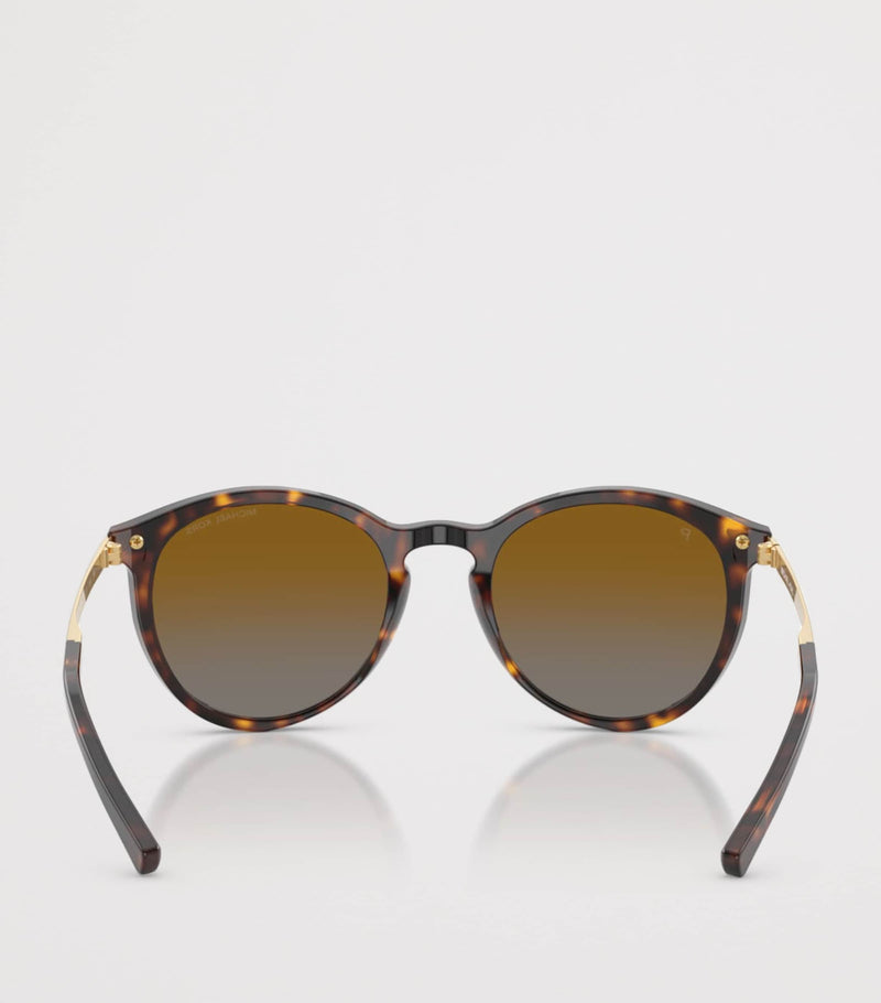 Michael Kors Adrianna III round sunglasses tortoiseshell, imported from the UK