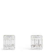 Harrods Harrods White Gold and Diamond Stud Earrings (0.70ctw)- Buy online at McGrocer