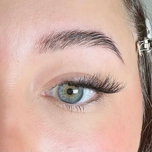 Space Baby Glaze Faux Mink false eyelashes (British brand)