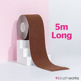Brushworks Body Tape Espresso 5 metre roll - British product