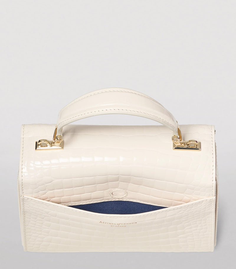 Aspinal of London Midi Mayfair Top-Handle Bag, imported from the UK