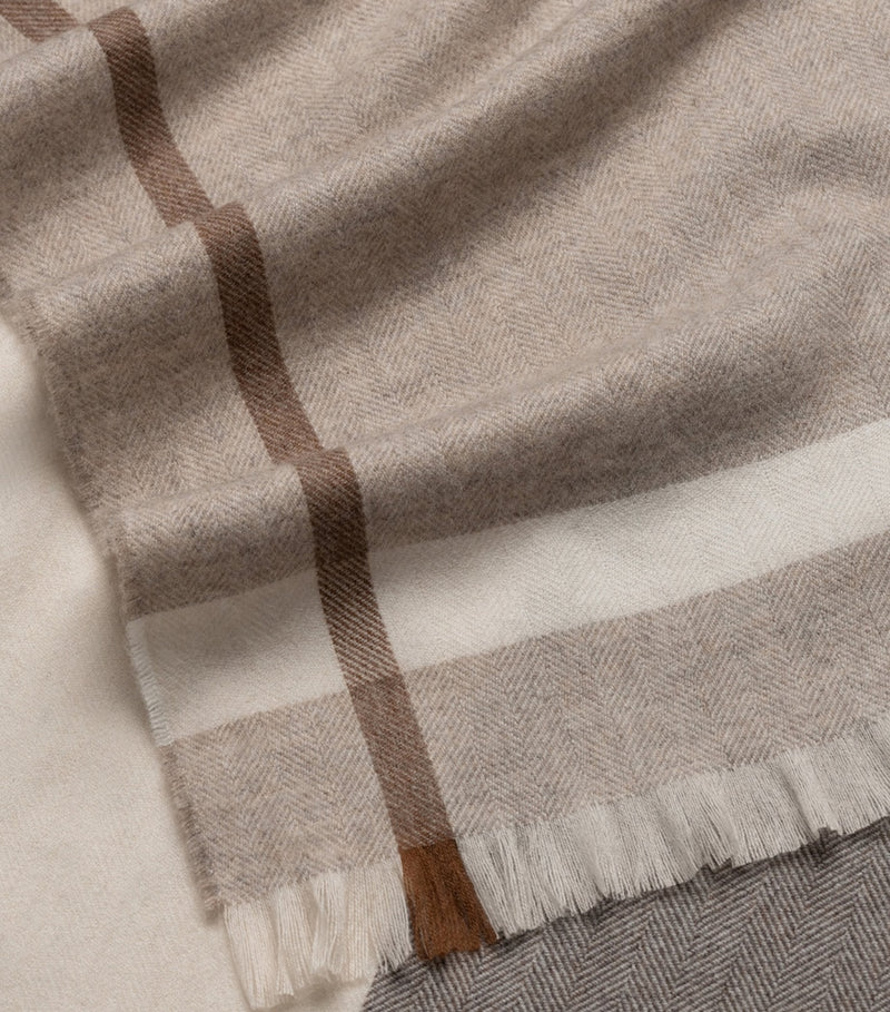 Begg x Co cashmere Tummel Quatraine throw 140cm x 185cm - British product