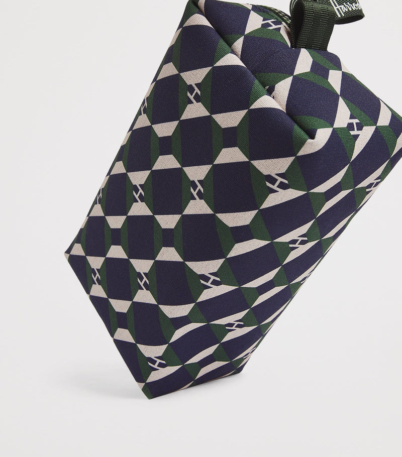 Harrods cotton geometric cosmetic bag, UK version