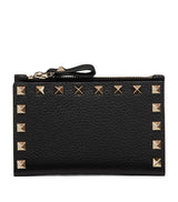 Harrods Valentino Garavani Leather Rockstud Coin and Card Holder- Buy online at McGrocer