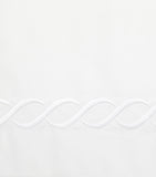 Super King Duvet Cover in Egyptian Cotton with Braid Pattern, 260cm x 220cm