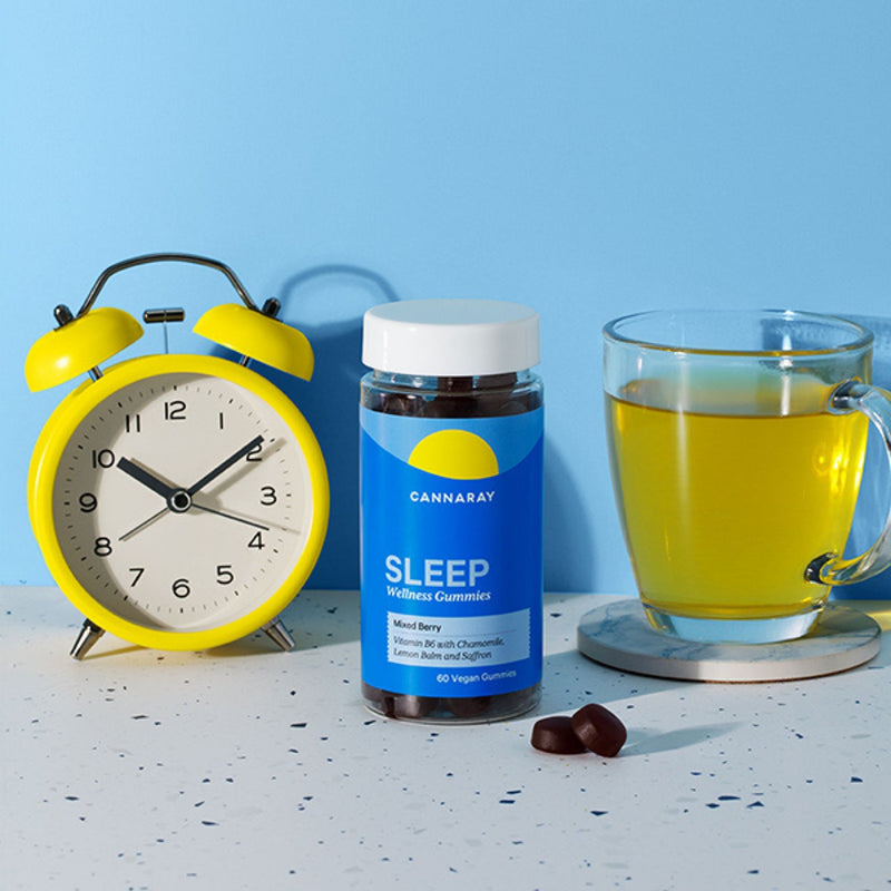Cannaray Sleep Gummies Mixed Berry Flavour 60 Gummies, UK version